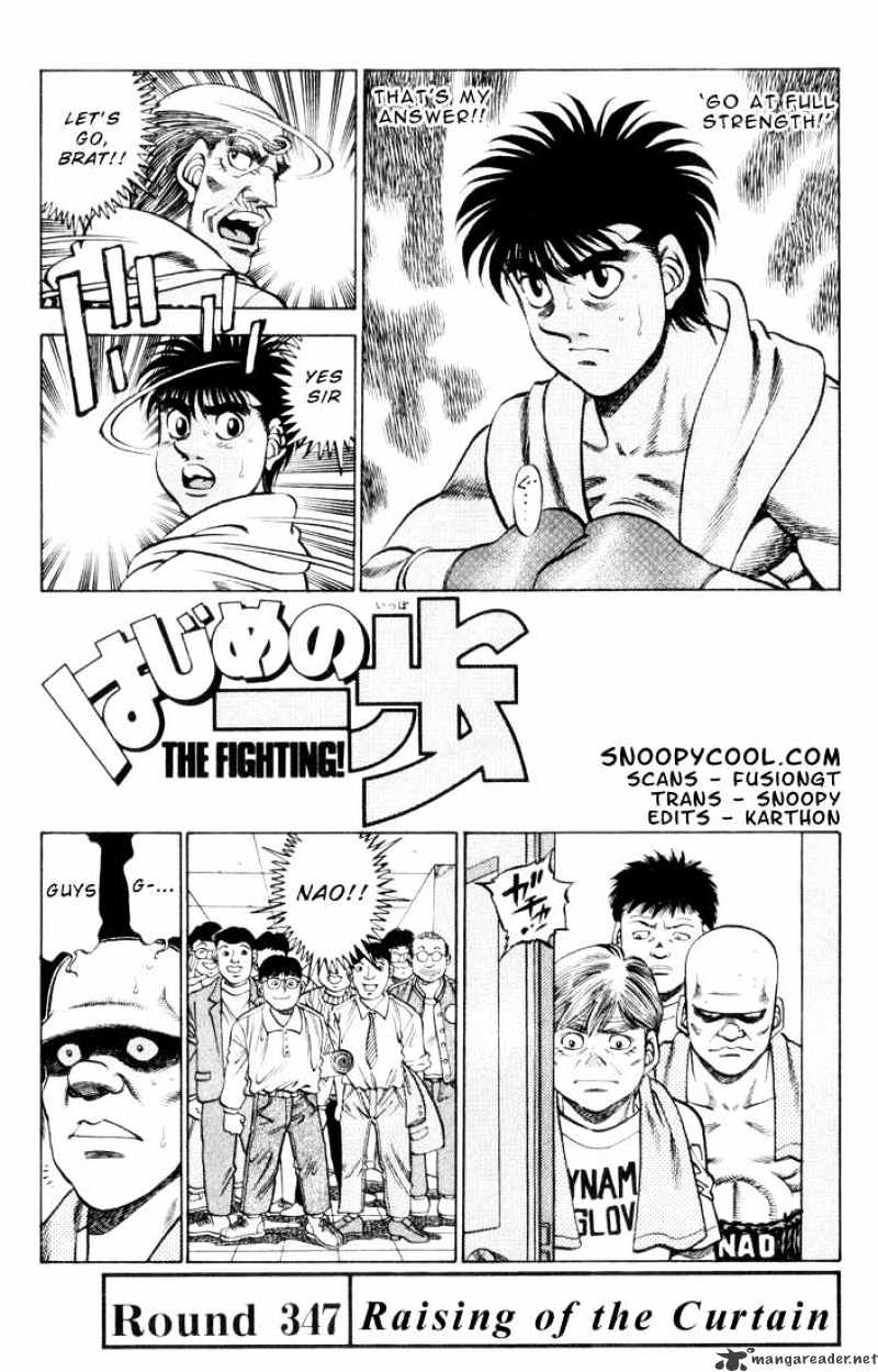 Hajime no Ippo: Fighting Spirit, Chapter 347 image 01